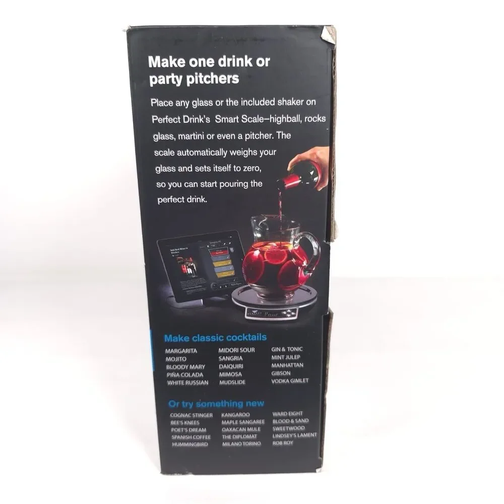 Perfect Drink App-Controlled Smart Scale Bartending System Kit‎ Shaker Included